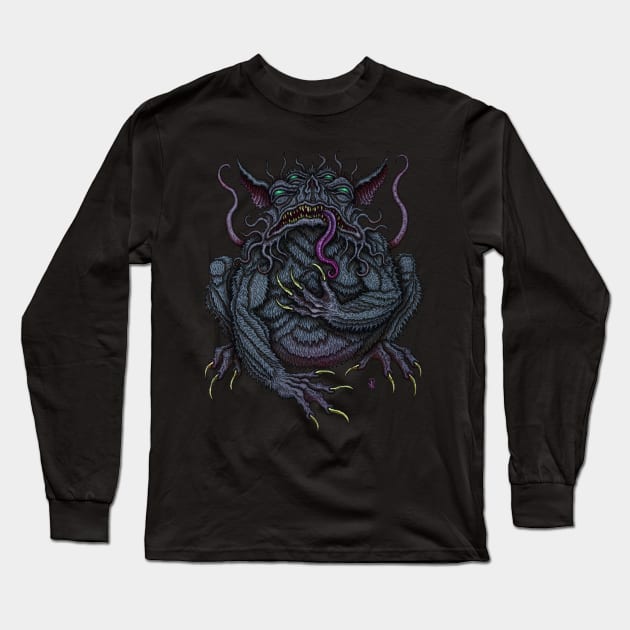 Tsathoggua - Azhmodai 23 Long Sleeve T-Shirt by azhmodai